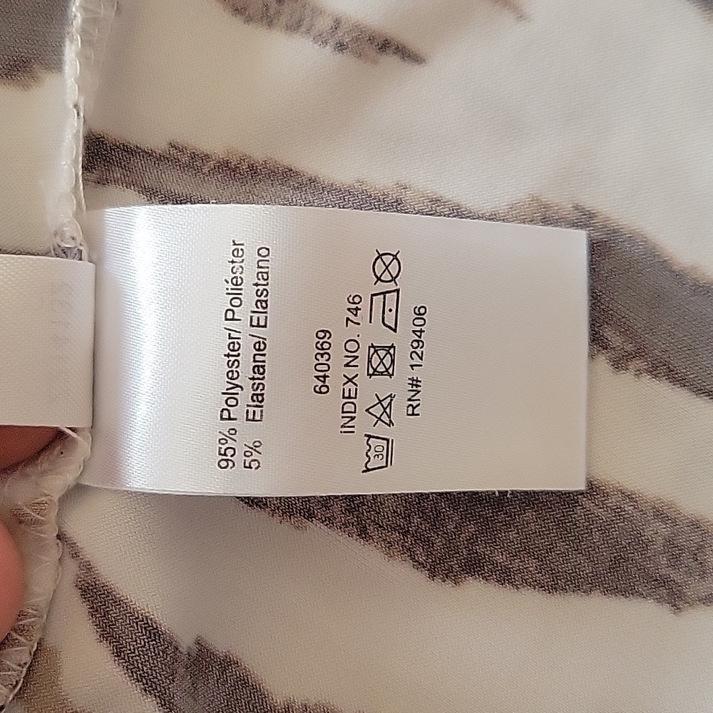 Venus Zebra Print Square Neck Top - Picture 4 of 8
